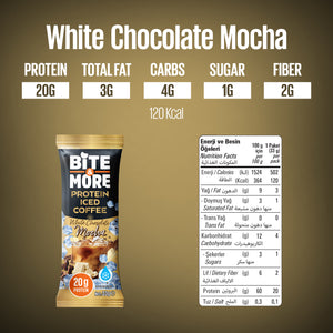 Proteinli Soğuk Kahve White Chocolate Mocha (33g x10 Adet)