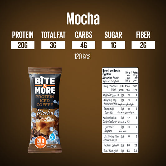 Proteinli Soğuk Kahve Mocha (33g x 10 Adet)