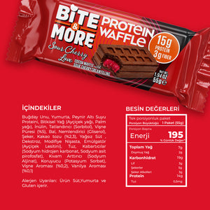 Protein Waffle - Vişneli (55g x 12 Adet)