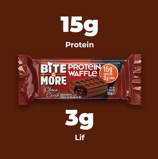 Protein Waffle - Çikolatalı (55g x 12 Adet) (B2B)