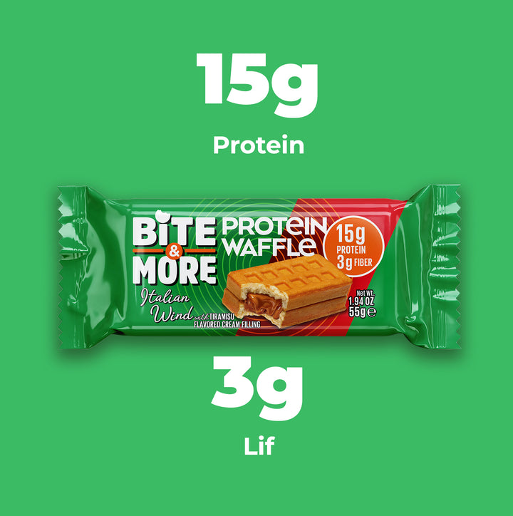 Protein Waffle - Tiramisu (55g x 12 Adet) (B2B)