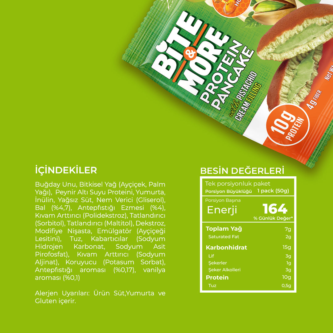 Protein Pancake - Antep Fıstıklı (50g x 6 Adet)